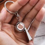 Personalisierte Pfeife Schlüsselanhänger aus Edelstahl Geschenk für Sportlehrer