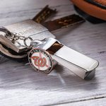 Personalisierte Pfeife Schlüsselanhänger aus Edelstahl Geschenk für Sportlehrer