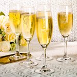 Set de 2 verres à champagne de mariage personnalisés Cadeau pour les couples