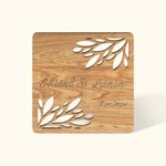 Personalised Wooden Party Guest Favor Coasters 10pc