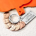 Customizable Family Little Pumpkins Name Keychain