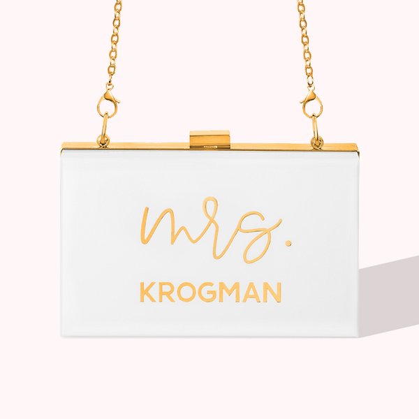 Personalized Acrylic Bride Bag for Wedding Gift