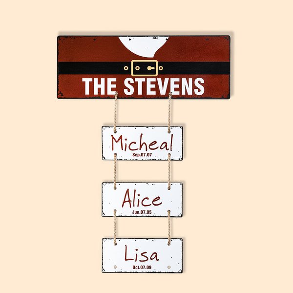 Personalized Family Member Name Decorative Plaque