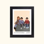 Personalized Faceless Portrait Illustration Home Decor Anniversary Gift