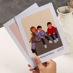Personalized Faceless Portrait Illustration Home Decor Anniversary Gift