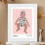 Personalized Faceless Portrait Illustration Home Decor Anniversary Gift
