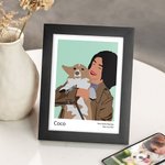 Personalized Faceless Portrait Illustration Home Decor Anniversary Gift