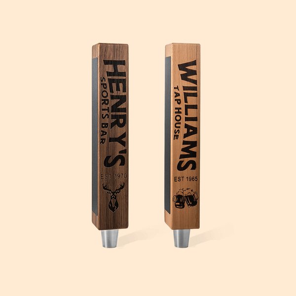 Personalized Engraved Beer Keg Tap Handle with Chalkboard and Text Kegerators Home Bar Accessories Father's Day for Dad Beer Lover
