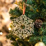 Personalized Christmas Wooden Snowflake Ornament with Name Christmas Tree Decor Christmas Gift for Family Friend