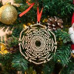 Personalized Christmas Wooden Snowflake Ornament with Name Christmas Tree Decor Christmas Gift for Family Friend