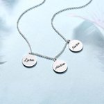 Triple Discs Name Necklace | Callie
