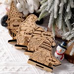 Personalisierte Holz Gonk Gnome Weihnachtsdekoration