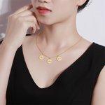 Triple Discs Name Necklace | Callie