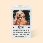 Portacandele personalizzato per cani e gatti con nome e testo Regalo commemorativo per gli amanti degli animali domestici
