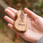 Pics de guitare photo en bois personnalisés avec étui en bois