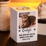 Portacandele personalizzato per cani e gatti con nome e testo Regalo commemorativo per gli amanti degli animali domestici