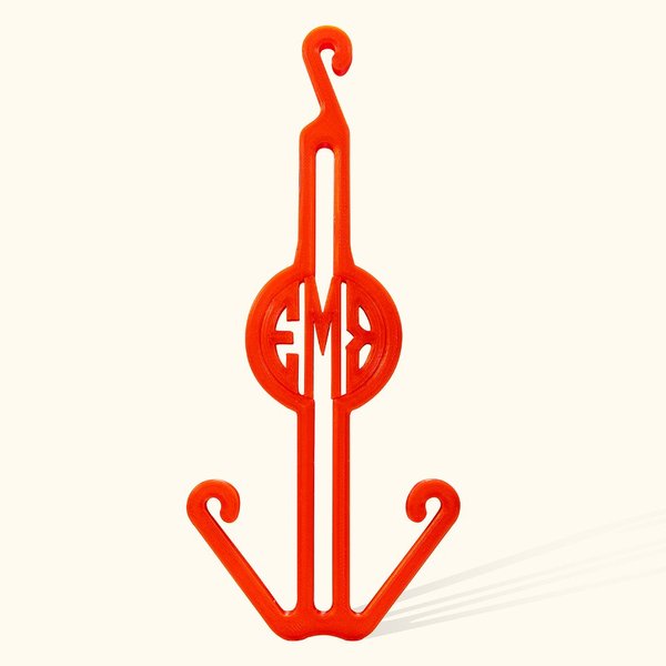 Gepersonaliseerde fietsschoenhanger met monogram