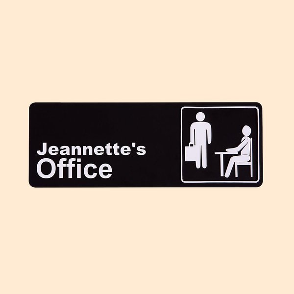 Placa de nombre personalizada para puerta de pared Señales de oficina