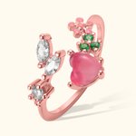 Anillo Flor Apilable Ajustable Regalo para Mujer