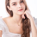Collier Double Coeur en Argent Sterling Personnalisé avec Projection de Photo et Je t'aime en 100 Langues Cadeau Anniversaire pour Femme