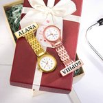 Personalized Medical Clip on Fob Watch & Ballpoint Pen Set with Engraved Name and Gift Box Thank You Birthday Gift for Nurses Doctors Vets