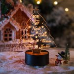 Personalised Christmas Tree LED Night Light