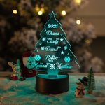 Personalised Christmas Tree LED Night Light