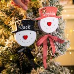 Personalisierte handgemachte hängende Schneemänner Dekoration Weihnachtsgeschenke