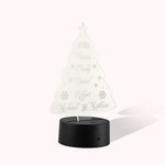 Lampe LED Personnalisé avec Nom Lumière Nocturne Arbre de Noël Sapin