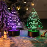 Personalised Christmas Tree LED Night Light