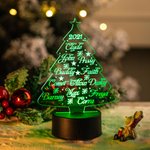 Personalised Christmas Tree LED Night Light
