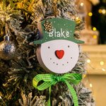 Personalisierte handgemachte hängende Schneemänner Dekoration Weihnachtsgeschenke