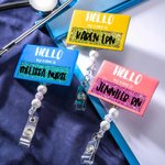 Personalisiertes Hello-My-Name-Is Abzeichen Geschenk für Ärzte und Krankenschwestern