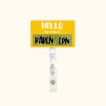 Distintivo personalizzato Hello My Name Is Tag Regalo per medico o infermiere