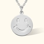 Collier personnalisé Smile Face Initial
