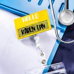 Personalisiertes Hello-My-Name-Is Abzeichen Geschenk für Ärzte und Krankenschwestern