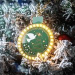 Personliga julkulor med glödlampor Ornament