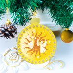 Personliga julkulor med glödlampor Ornament