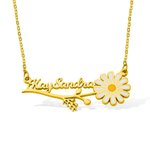 Collar personalizado con nombre de margarita