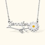 Collar personalizado con nombre de margarita