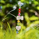 Personalized Rainbow Bridge Beaded Garden Column Gift for Pet Lover Pet Memorial