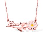 Collar personalizado con nombre de margarita