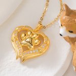 Personalised Paw Print Angel Wing Memorial Necklace