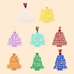 Personalisierter Stammbaum-Anhänger mit 1 bis 12 Namen Haus Deko Weihnachtsbaum Ornament zu Weihnachten für Familie