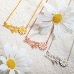Collar personalizado con nombre de margarita