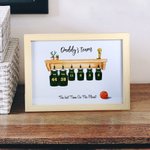 Tableau Personnalisé avec Nom et Texte Style Basketball Décoration Murale Cadeau pour Famille