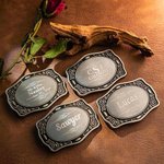 Fibbia da cintura personalizzata con nome di cowboy occidentale per uomo