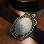Fibbia da cintura personalizzata con nome di cowboy occidentale per uomo