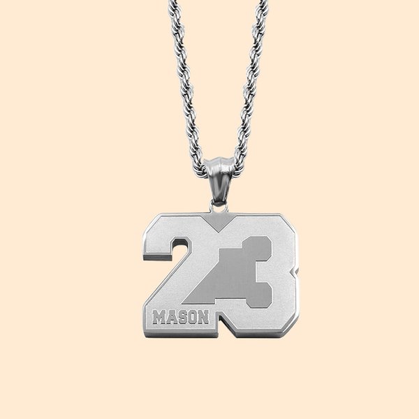 Collar Colgante Número con Nombre