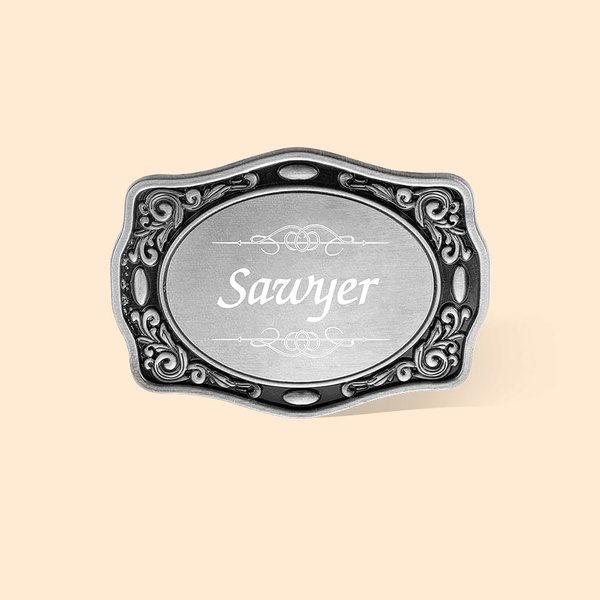 Personalisierte Western Cowboy Name Gürtelschnalle für Männer